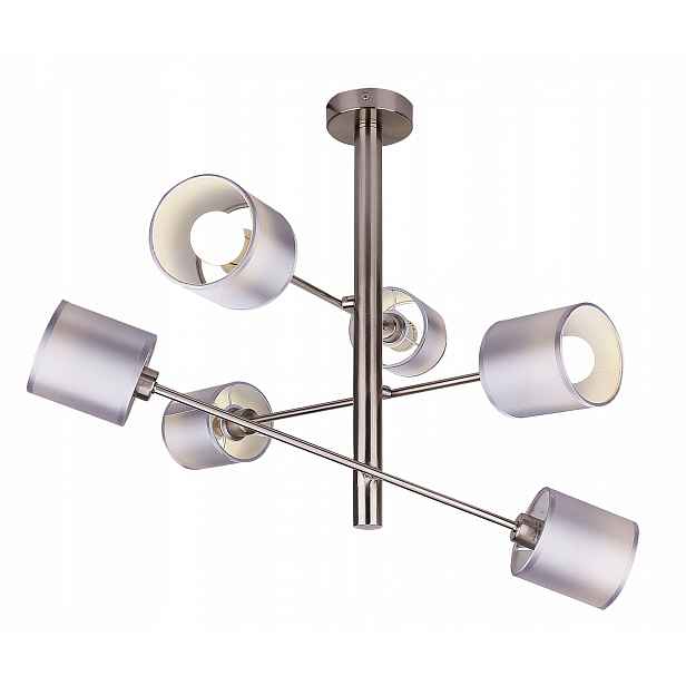 Saténové závěsné svítidlo 6X40W E14 Sax Candellux