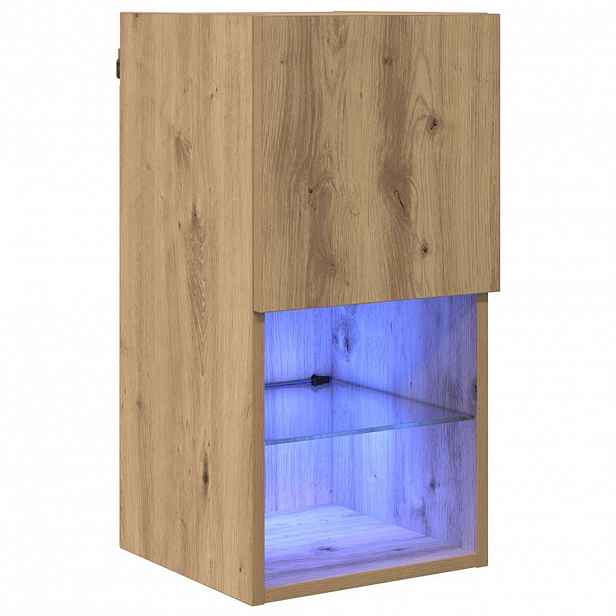 vidaXL Nástěnná TV skříň 30,5 x 30 x 60 cm Artisanový dub