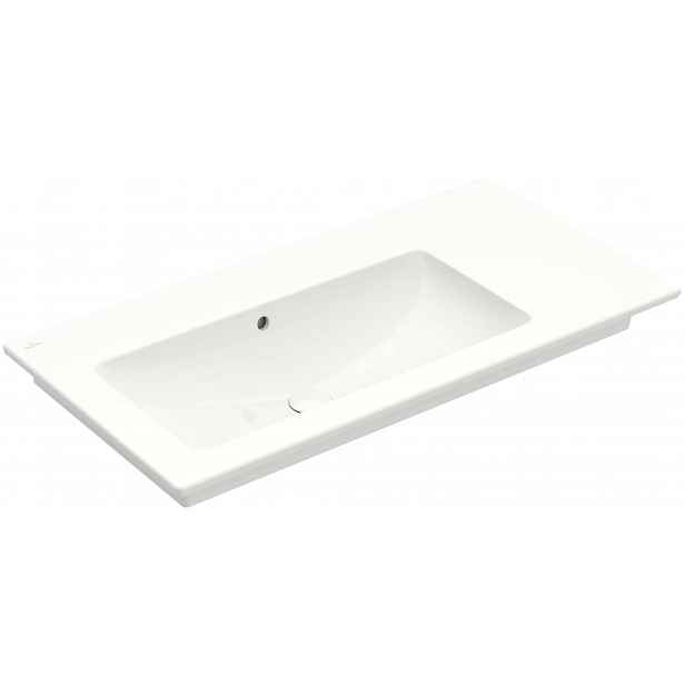 Villeroy & Boch Venticello - Umyvadlo nábytkové 100x50 cm, s přepadem, bez otvoru pro baterii, CeramicPlus, alpská bílá 4134L3R1