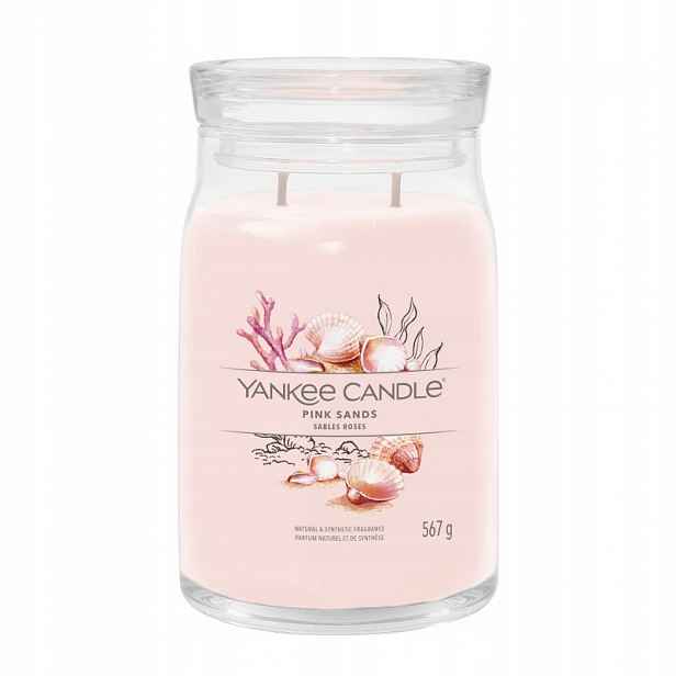 Yankee Candle Signature Pink Sands velká vonná svíčka 567 g