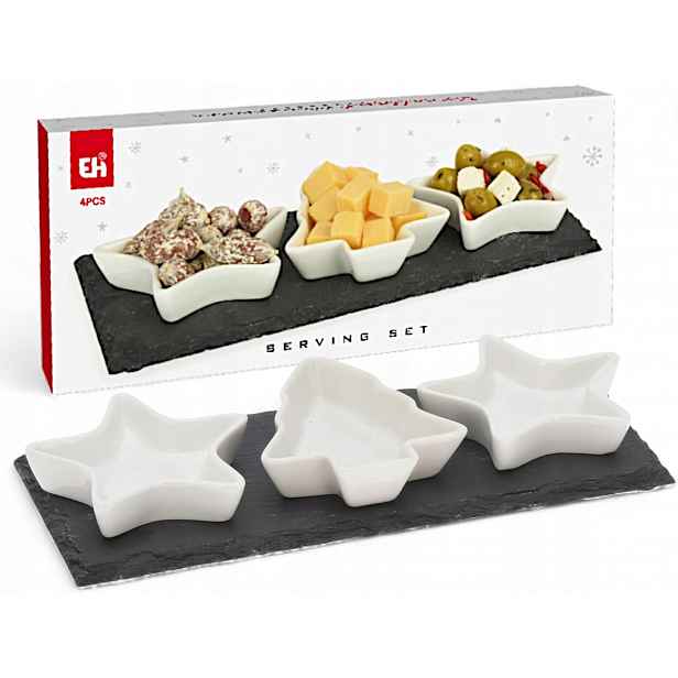 Misky Sváteční Porcelánové Na Nožce 4 Díly X-mas
