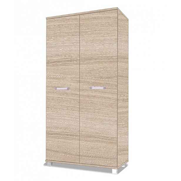 Šatní skříň Maximus M2 Barva korpusu: Dub Sonoma, Rozměry: 100 cm