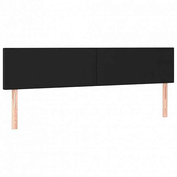 vidaXL Čela postele černá 180x5x78/88 cm umělá kůže