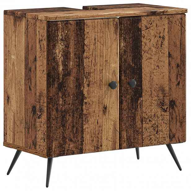 vidaXL Skříňka pod umyvadlo BREDA Staré dřevo 59,5 x 31,5 x 59 cm