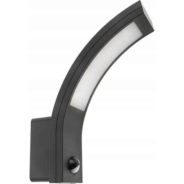 Led Nástěnné Svítidlo 10W S Pohybovým Čidlem IP54 Antracit