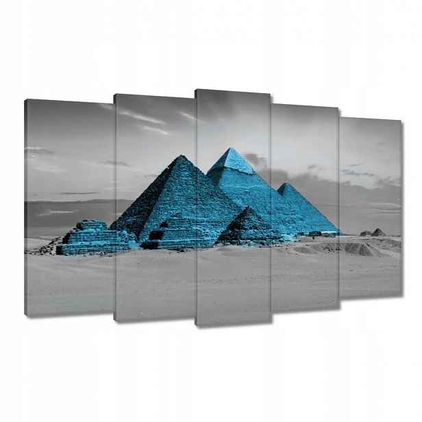 Obrazy 100x60 Modré pyramidy