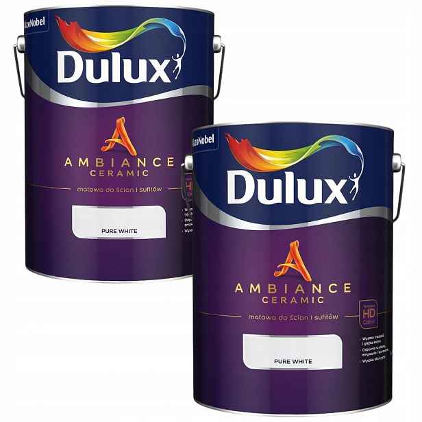 Set Dulux Ambiance Ceramic 2x5L Barva Pure White Bílá 10L
