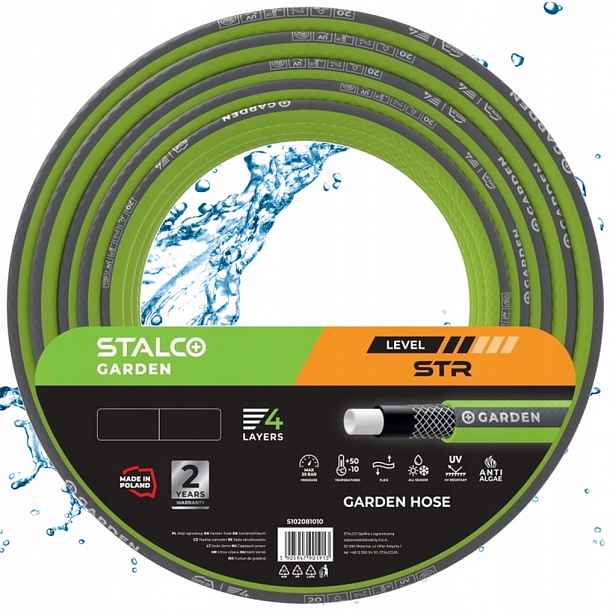 Hadice 1" 20 M 4 Vrstvy Str Stalco Garden Silná, Odolná Vůči Uv Záření