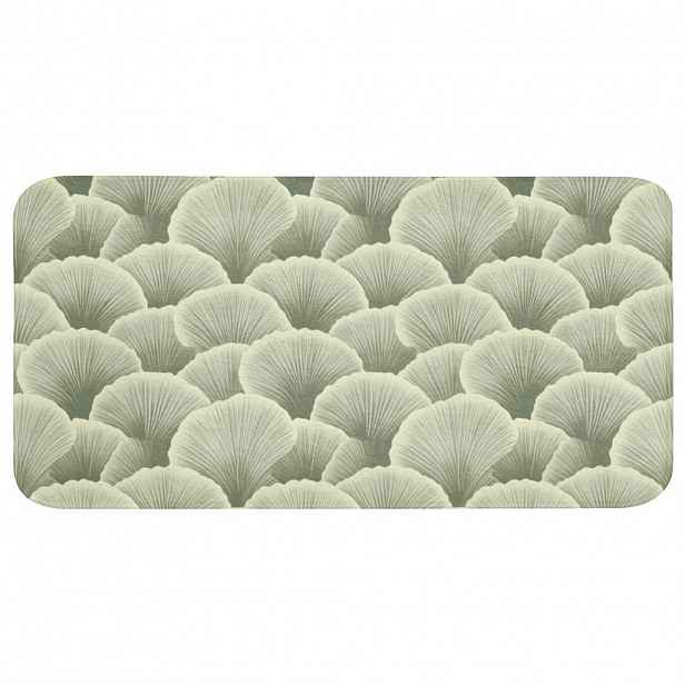 OnlyWow KOUPELNOVÁ PŘEDLOŽKA Vějíř - list - zelený 120x60 cm