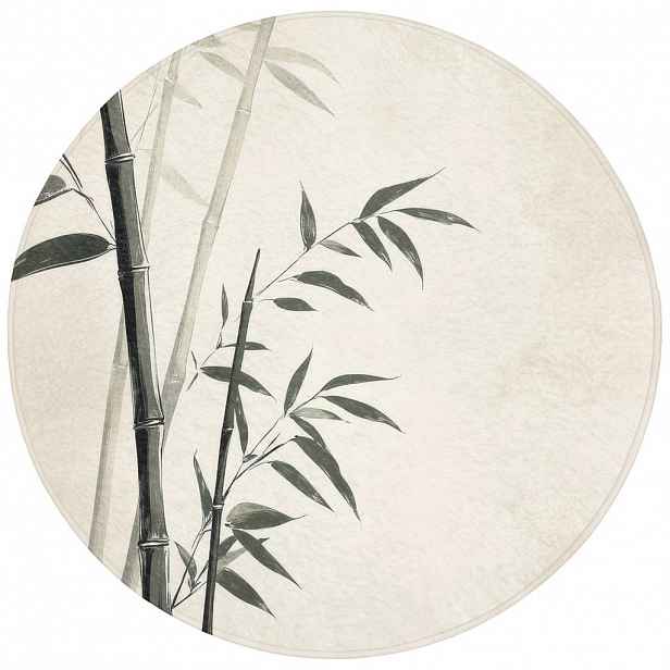 OnlyWow KOUPELNOVÁ PŘEDLOŽKA Japandi - Bambus - béžová 70x70 cm