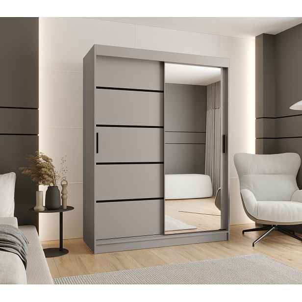 Šatní skříň Abi Rubino V2 Rozměry: 150 cm, Barva korpusu + barva dveří: Kašmír