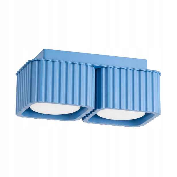 Sollux Lighting stropní spot Riff modrý 2xGX53 10W IP20