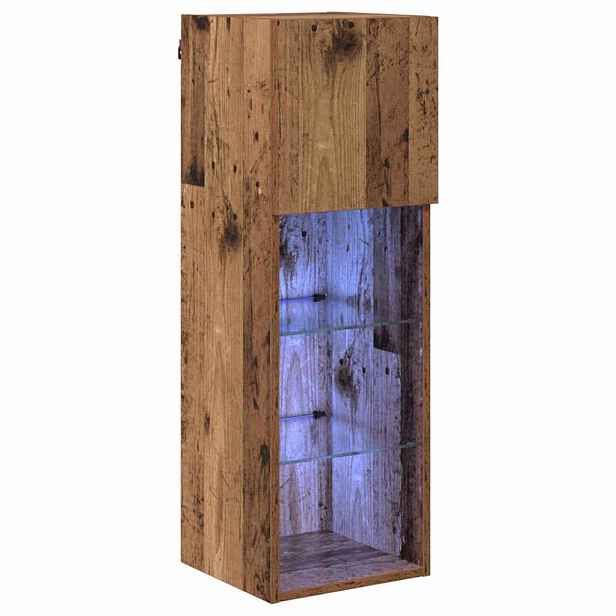 vidaXL Nástěnná TV skříň 30,5 x 30 x 90 cm Staré dřevo