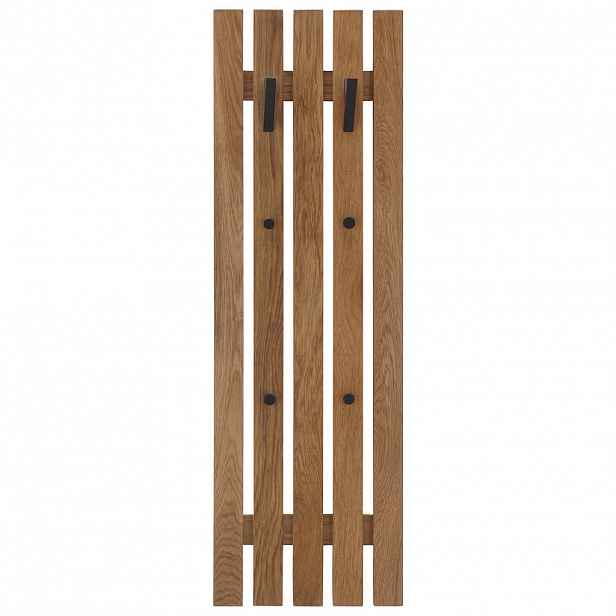ŠATNÍ PANEL, černá, přírodní barvy, dub, 38/120/14 cm