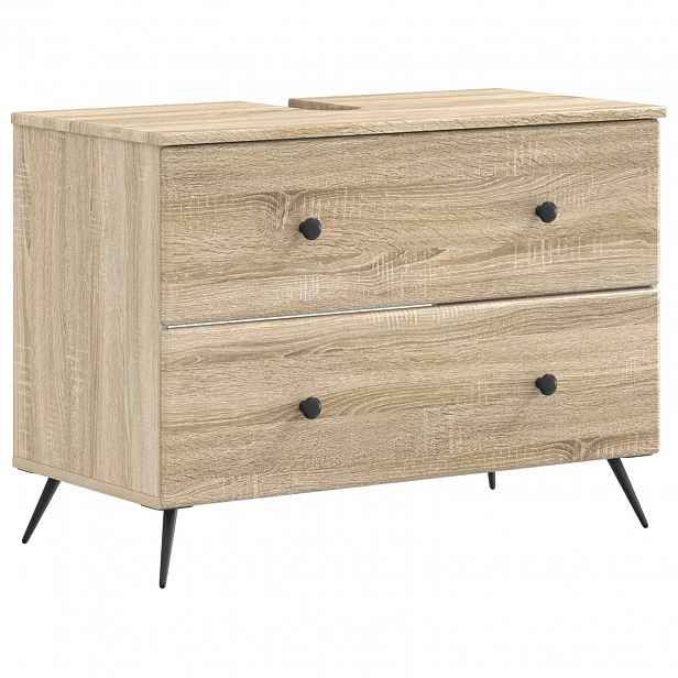 vidaXL Skříňka pod umyvadlo BREDA Dub sonoma 82 x 41 x 59 cm