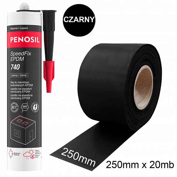 Epdm 250 mm Membrána Páska Hydroizolace Okna Střecha Terasa Lepidlo pro Epdm