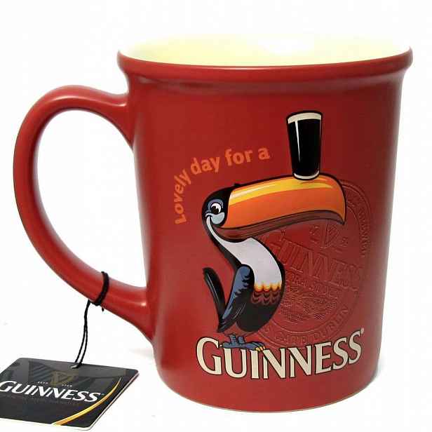 Guinness keramický pivní sklenice 40 cl Toucan Red tukan A10