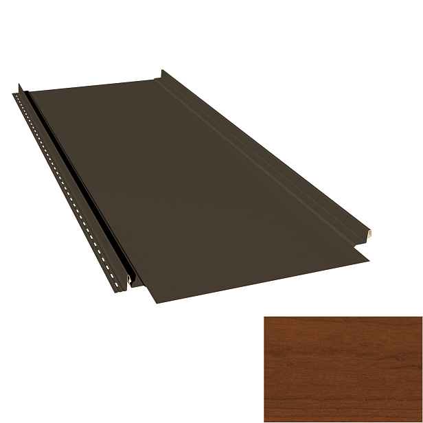 Krytina plechová LINEDEK 485 Flat Imitace 7DSAA světlé dřevo Cut
