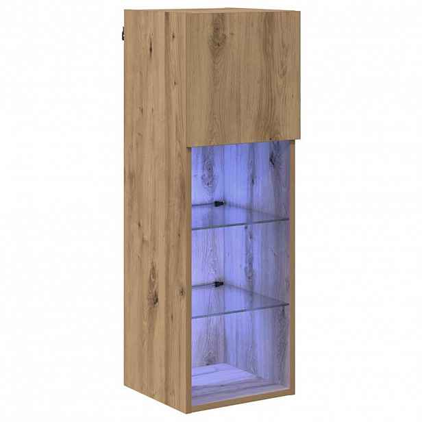 vidaXL Nástěnná TV skříň 30,5 x 30 x 90 cm Artisanový dub