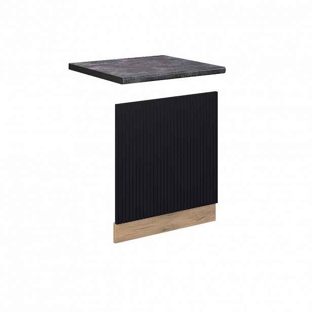 Vicco PŘEDNÍ PANEL Fame-Line Černý pruhovaný 60 cm , PD Antracit