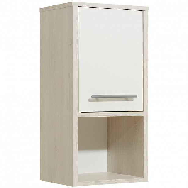 Carryhome ZÁVĚSNÁ SKŘÍŇKA, bílá, barvy pinie, 33/68/28 cm