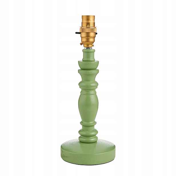 Endon Bibury Zelená dřevěná stolní lampa B22 27 cm 7W Rustikální