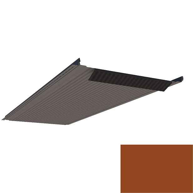 Krytina plechová LINEDEK 485 Micro SP 25 LESK 2M604 cihlová BentCut