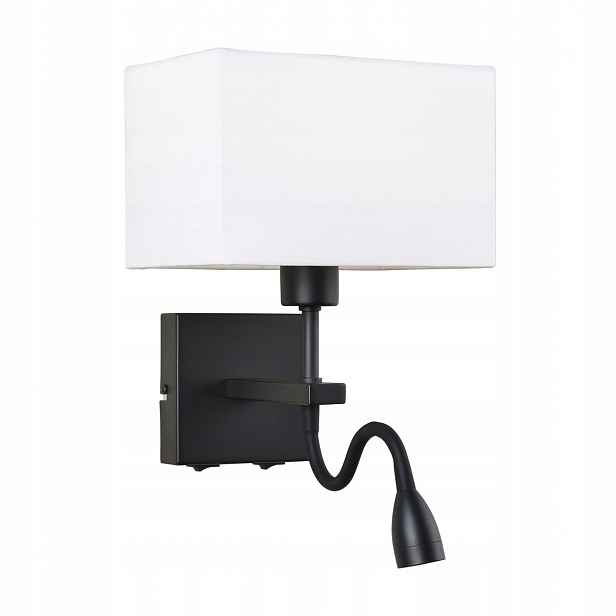 Norte Nástěnná lampa Černá Moderní Čtvercová Led 2xE27 63W 3000K
