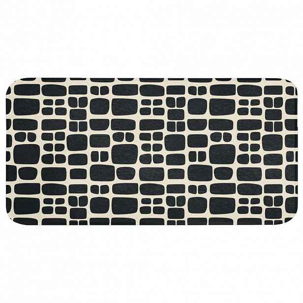 OnlyWow KOUPELNOVÁ PŘEDLOŽKA Moderní - organické - černé 120x60 cm