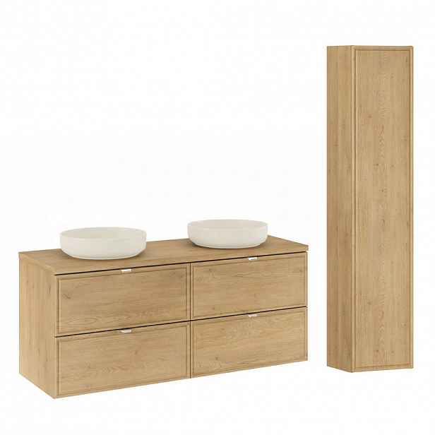 Petits-meubles KOUPELNOVÝ NÁBYTEK 120cm Elias 2er-Set Dřevo