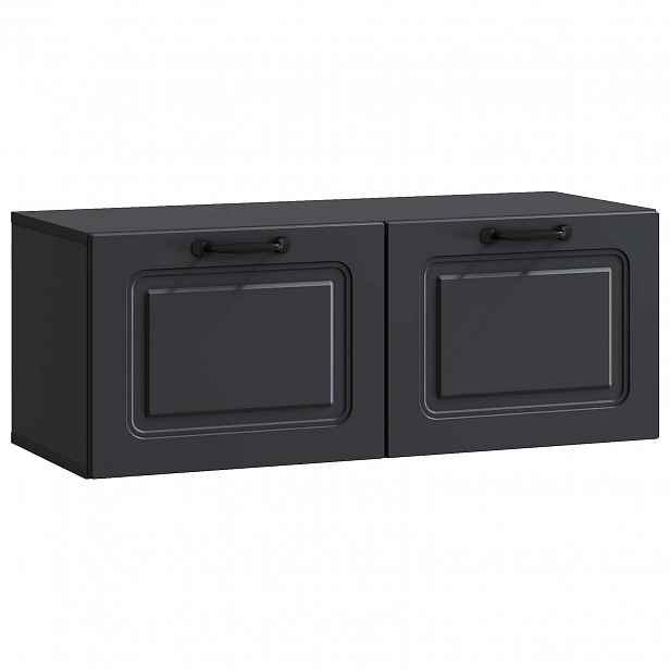 vidaXL Nástěnná TV skříň Černá 78,5 x 31 x 30 cm Kompozitní dřevo