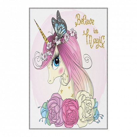Dětský protiskluzový koberec Homefesto Unicorn, 180 x 280 cm