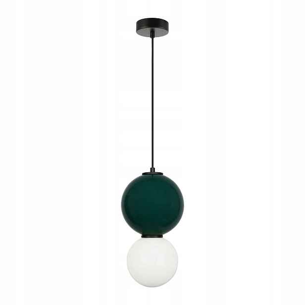 Závěsná lampa Pieve Zelená Integrované osvětlení Stylové