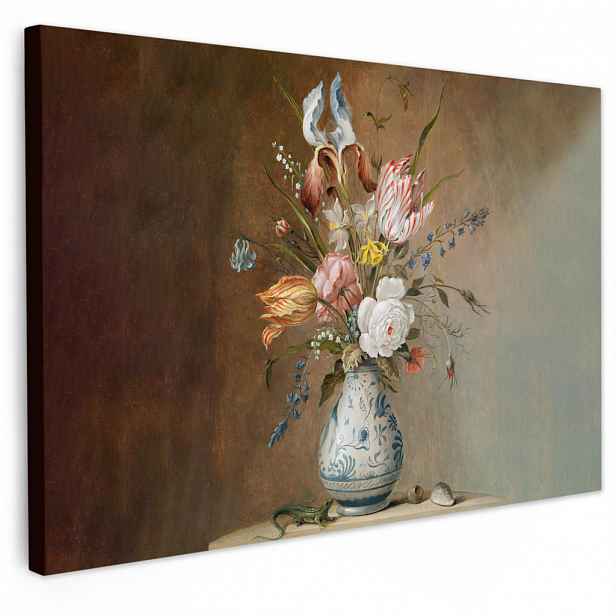 MuchoWow OBRAZ NA PLÁTNĚ Staří mistři - Květiny - Balthasar van der Ast 30x20 cm