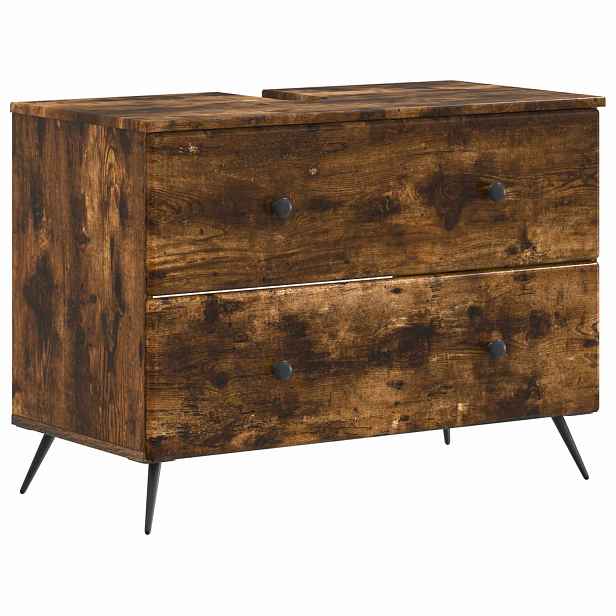 vidaXL Skříňka pod umyvadlo BREDA Kouřový dub 82 x 41 x 59 cm