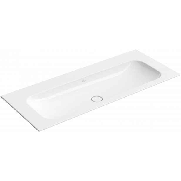 Villeroy & Boch Finion - Umyvadlo nábytkové 120x50 cm, bez přepadu, bez otvoru pro baterii, CeramicPlus, alpská bílá 4164C3R1