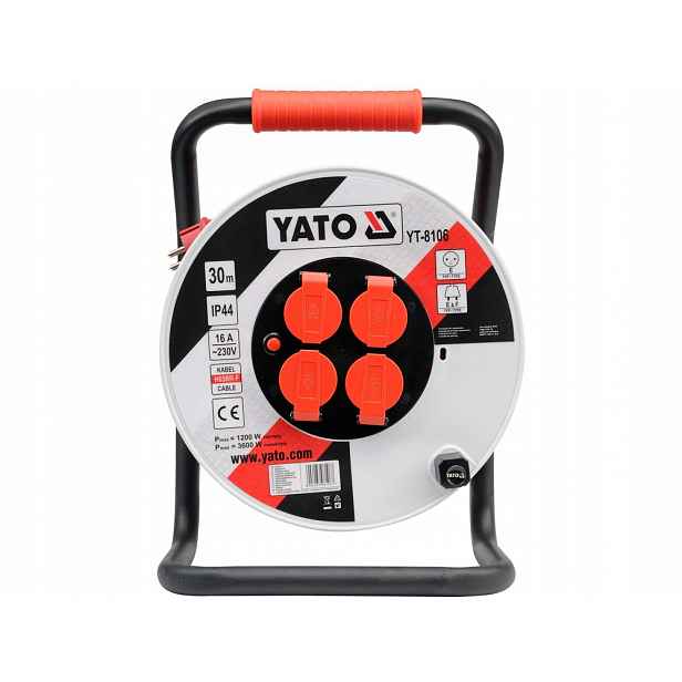 Yato YT-8106 Prodlužovací Kabel Bubnen 30 M 3 X 2,5MM