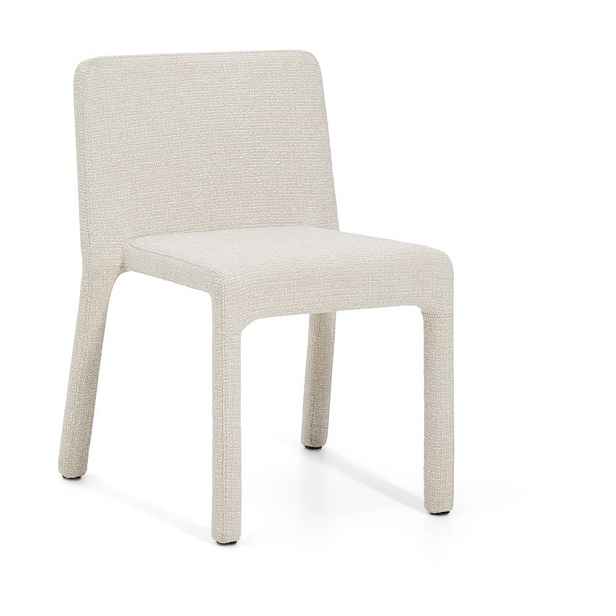 Béžová čalouněná stohovatelná jídelní židle Loria – Kave Home