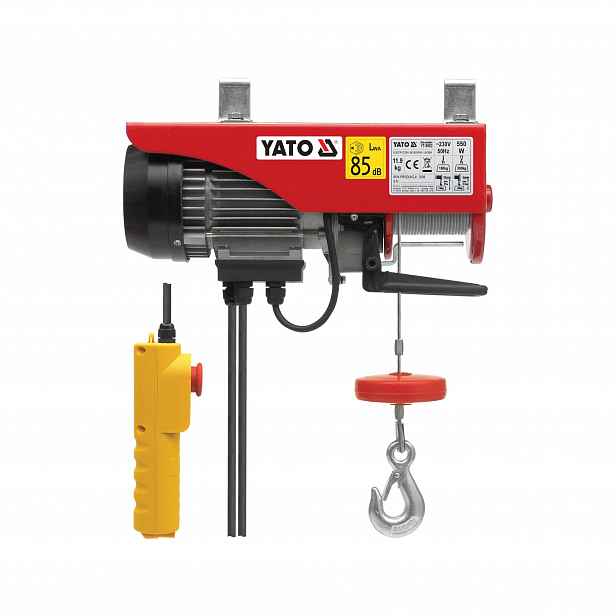 Elektrický Lanový Zvedák 300 Kg 12 M 550W 230V IP54 Yato