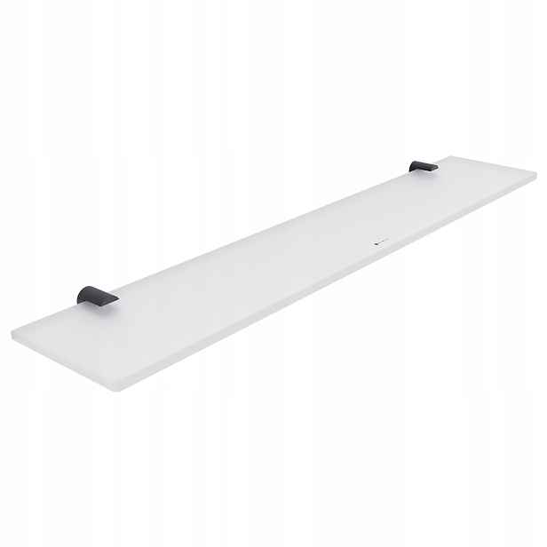 Nimco Bormo černá police do koupelny skleněná mat 60 cm Brc 11091B-60-90