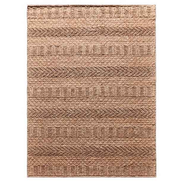 Ručně vázaný kusový koberec Louve DESP P91 Dust Natural, 300x400, hnědá, chodba / předsíň, Diamond Carpets India