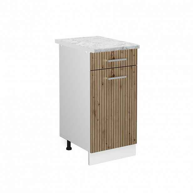 Vicco SPODNÍ SKŘÍŇKA KUCHYŇSKÉ LINKY R-Line Řemeslný dub 40 cm s pracovní deskou