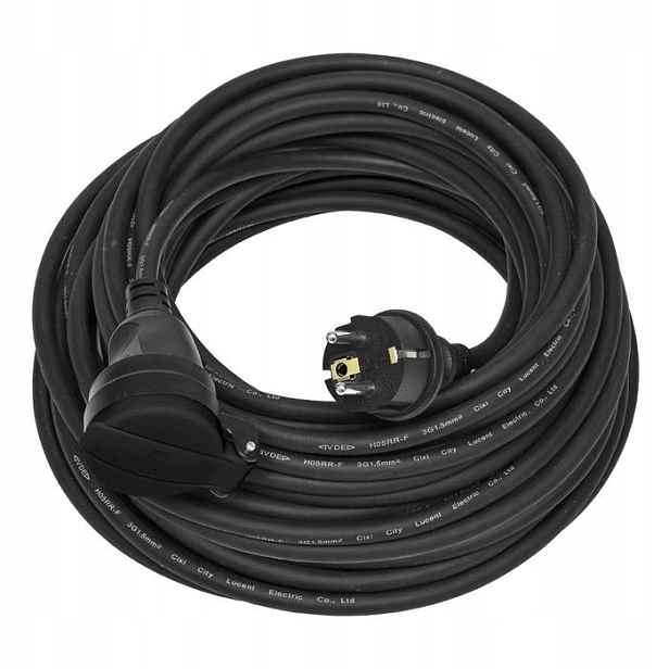 Prodlužovací kabel 1Z-20m černý