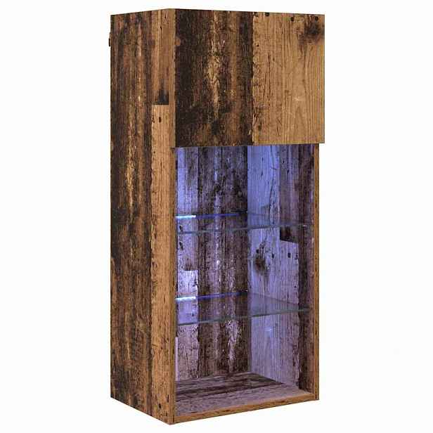 vidaXL Nástěnná TV skříň 40,5 x 30 x 90 cm Staré dřevo