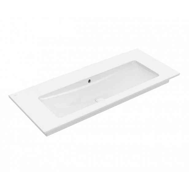 Villeroy & Boch Venticello - Umyvadlo nábytkové 120x50 cm, s přepadem, bez otvoru pro baterii, CeramicPlus, alpská bílá 4104CJR1