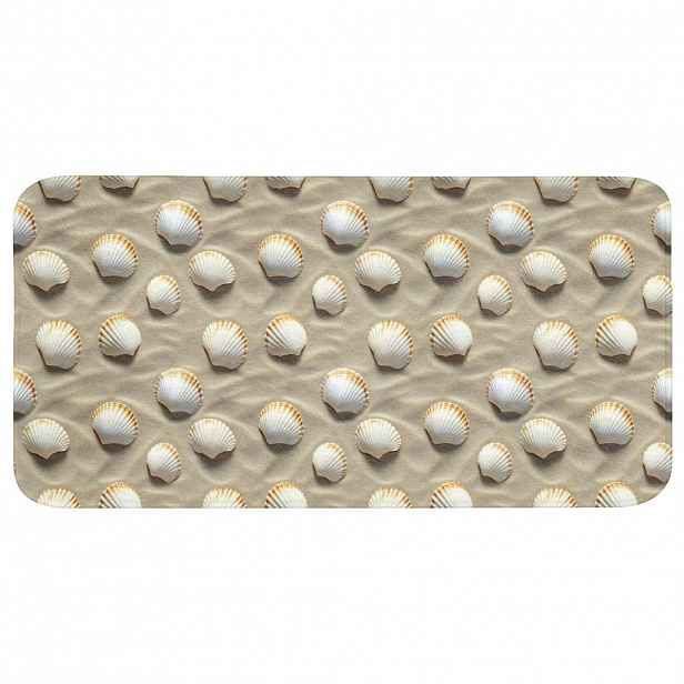 OnlyWow KOUPELNOVÁ PŘEDLOŽKA Mušle - Písek - Námořní 120x60 cm