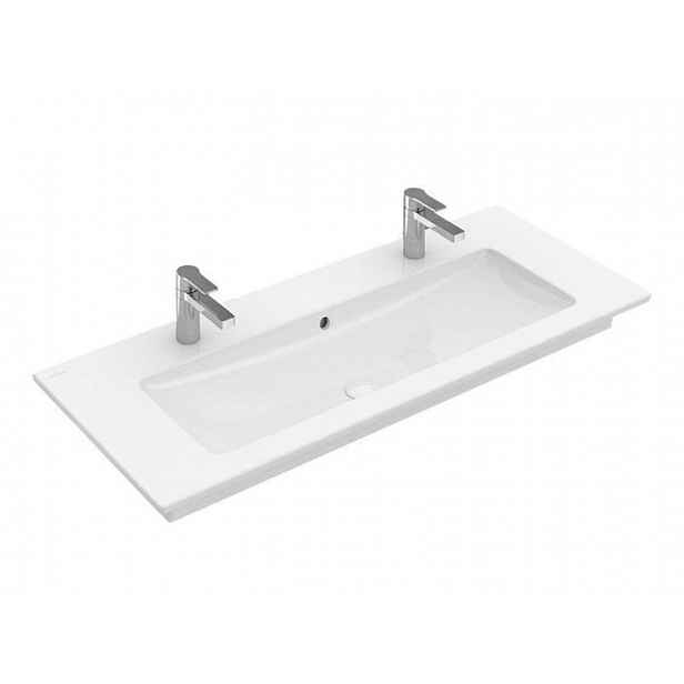 Villeroy & Boch Venticello - Umyvadlo nábytkové 120x50 cm, s přepadem, 2 otvory pro baterii, alpská bílá 4104CK01