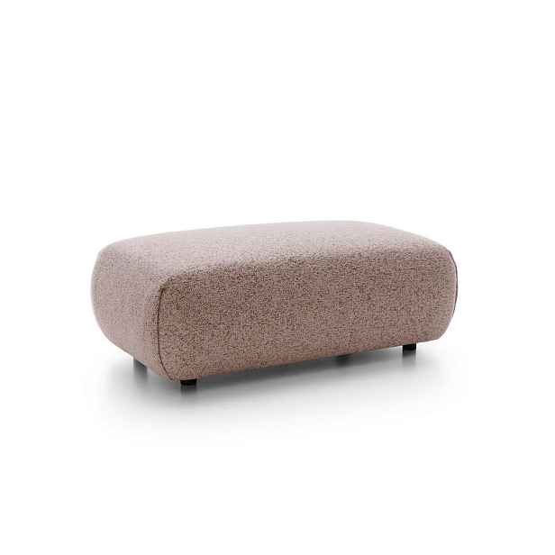 MASSENO MASSENO ČALOUNĚNÝ TABURET ZEST, moderní, podnožka, růžový