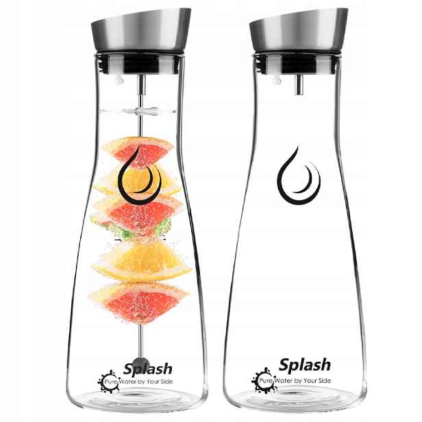 Splash Carafe, Karafa s bajonetem na ovoce a automatickou zátkou.