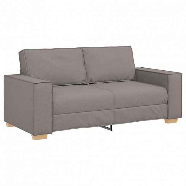 vidaXL Dvoumístná pohovka taupe 180x78x84 cm látka